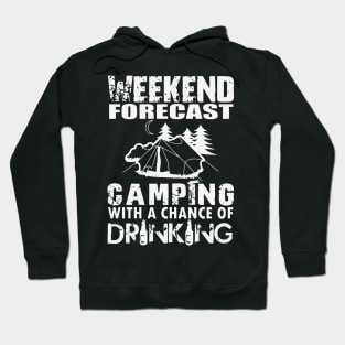 Camping and drinking Hoodie